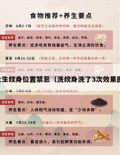 女生纹身位置禁忌（洗纹身洗了3次效果图）