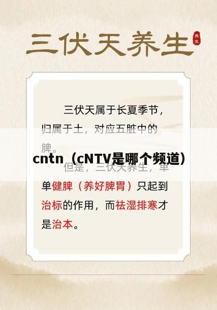 cntn（cNTV是哪个频道）